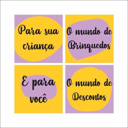 Adesivo de Vitrine - Infantil e Brinquedos - O mundo de Descontos